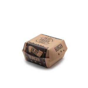 Burger box – black 150x150x110 mm